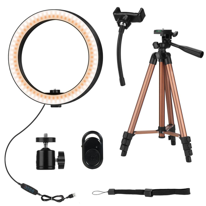 Illuminate Your Creativity with the Desktop Ring Light Tripod Fill Light